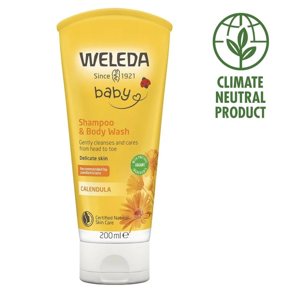 Weleda Calendula Shampoo & Bodywash 200ml - Image 2