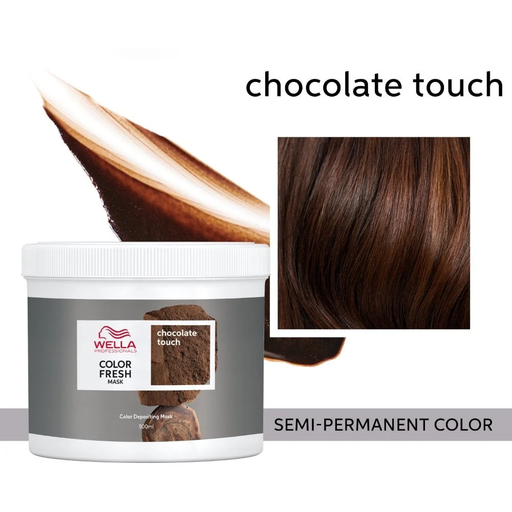 Wella Professionals Colour Fresh Mask Chocolate Touch 500ml - Image 3