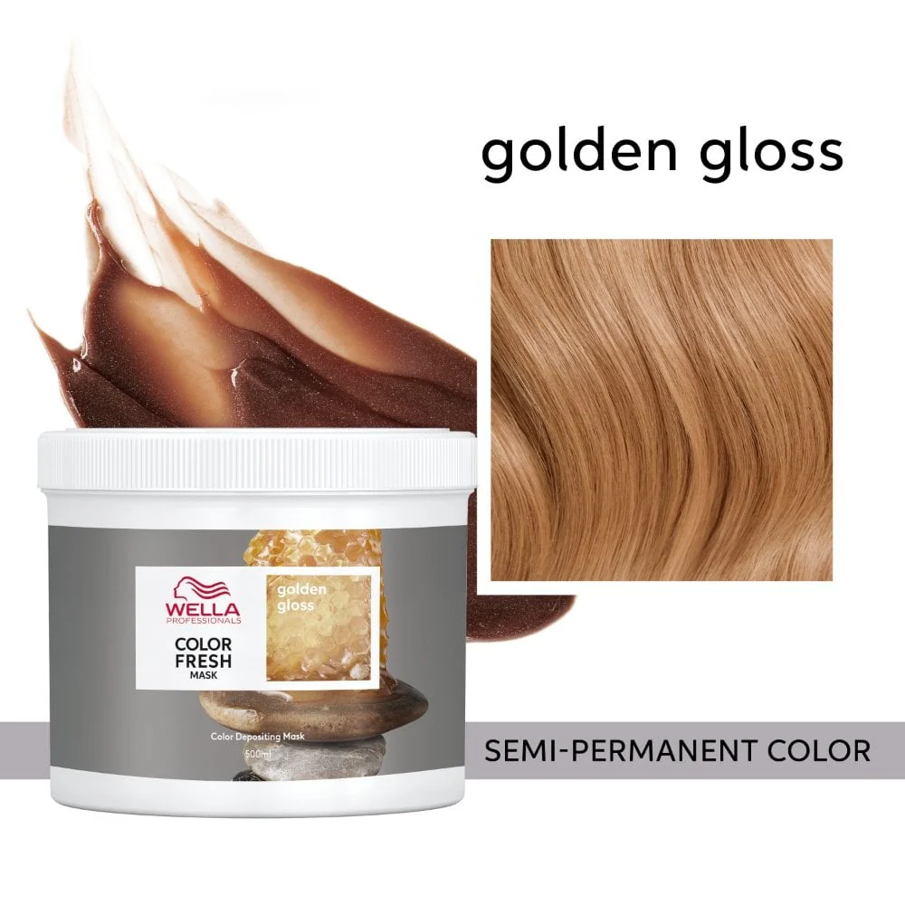 Wella Professionals Colour Fresh Mask Golden Gloss 500ml - Image 3