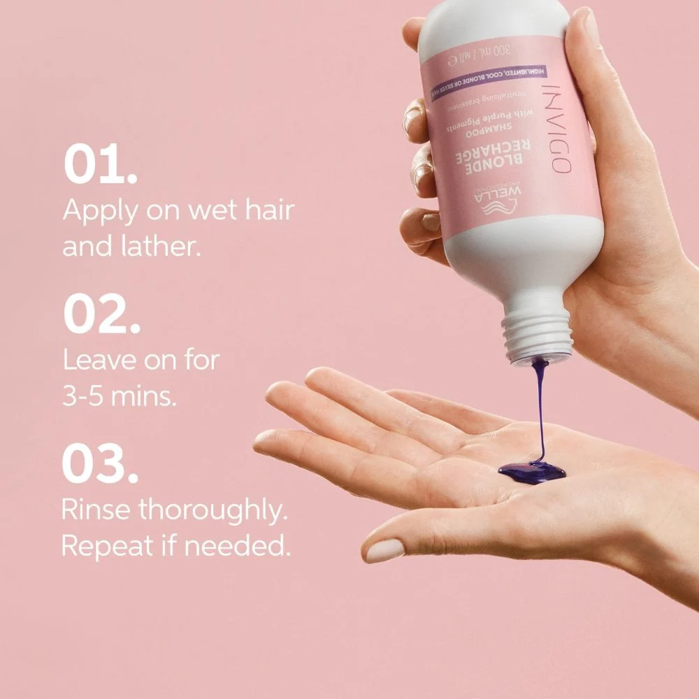 Wella Professionals Invigo Blonde Recharge Colour Refreshing Shampoo 1000ml - Image 11