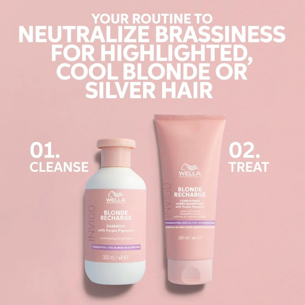 Wella Professionals Invigo Blonde Recharge Colour Refreshing Shampoo 300ml - Image 7