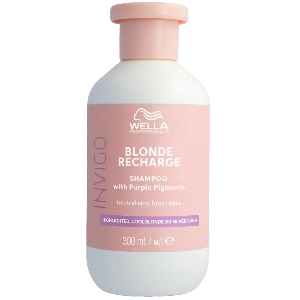 Wella Professionals Invigo Blonde Recharge Colour Refreshing Shampoo 300ml & Cool Conditioner 200ml Twin - Image 2