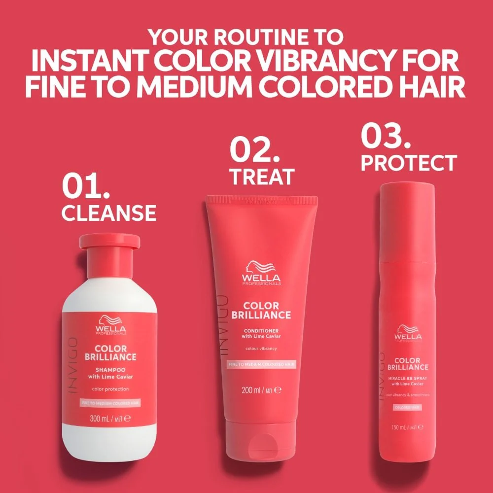 Wella Professionals Invigo Colour Brilliance Vibrant Colour Conditioner Coarse Hair 200ml - Image 11