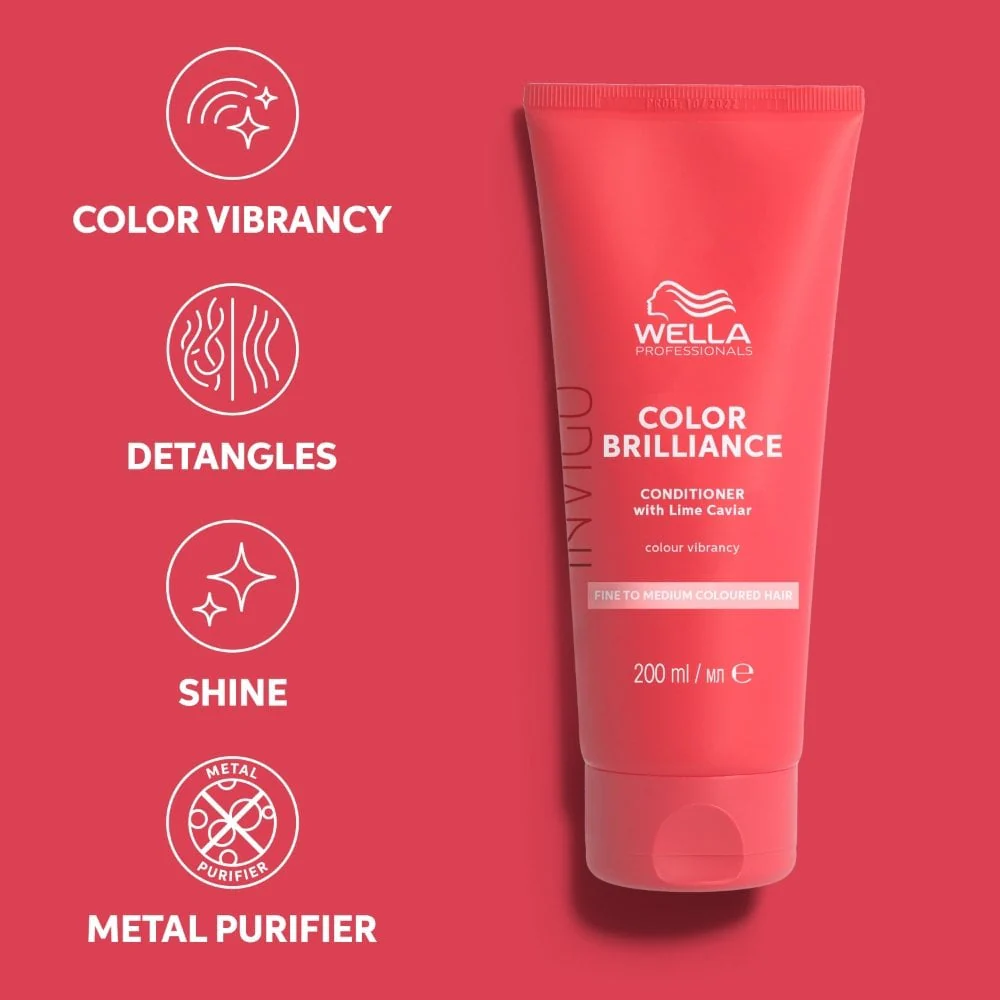 Wella Professionals Invigo Colour Brilliance Vibrant Colour Conditioner Fine/Normal Hair 200ml - Image 6
