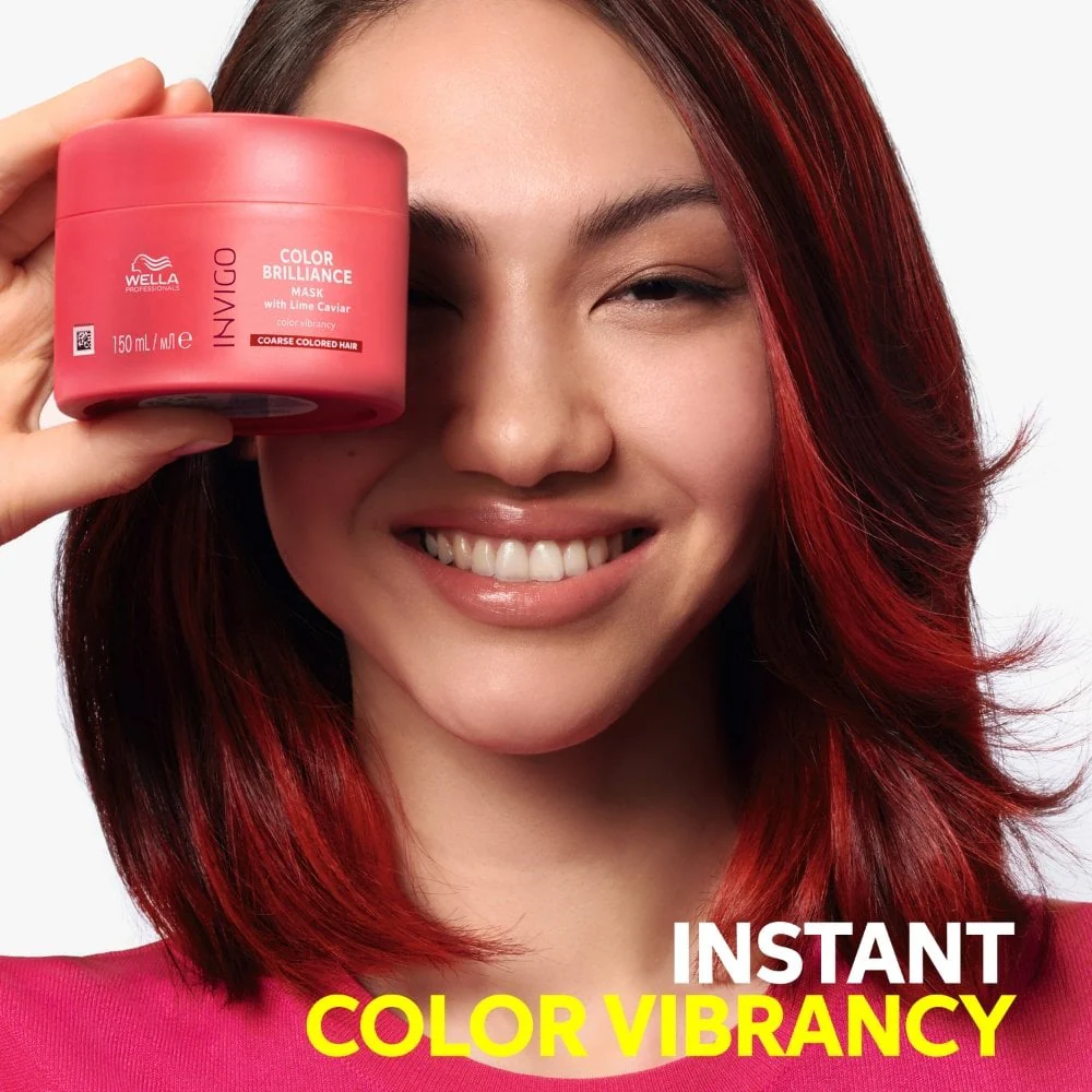 Wella Professionals Invigo Colour Brilliance Vibrant Colour Mask Coarse Hair 150ml - Image 2