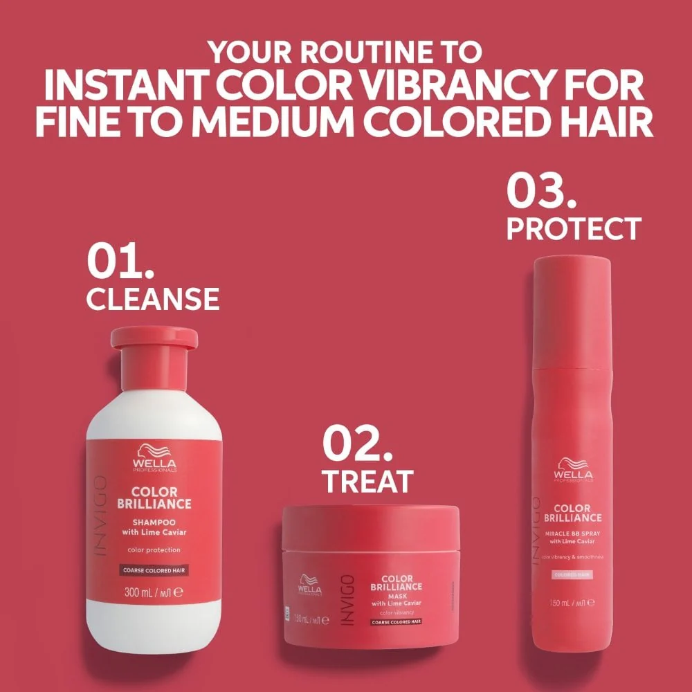 Wella Professionals Invigo Colour Brilliance Vibrant Colour Mask Coarse Hair 150ml - Image 8