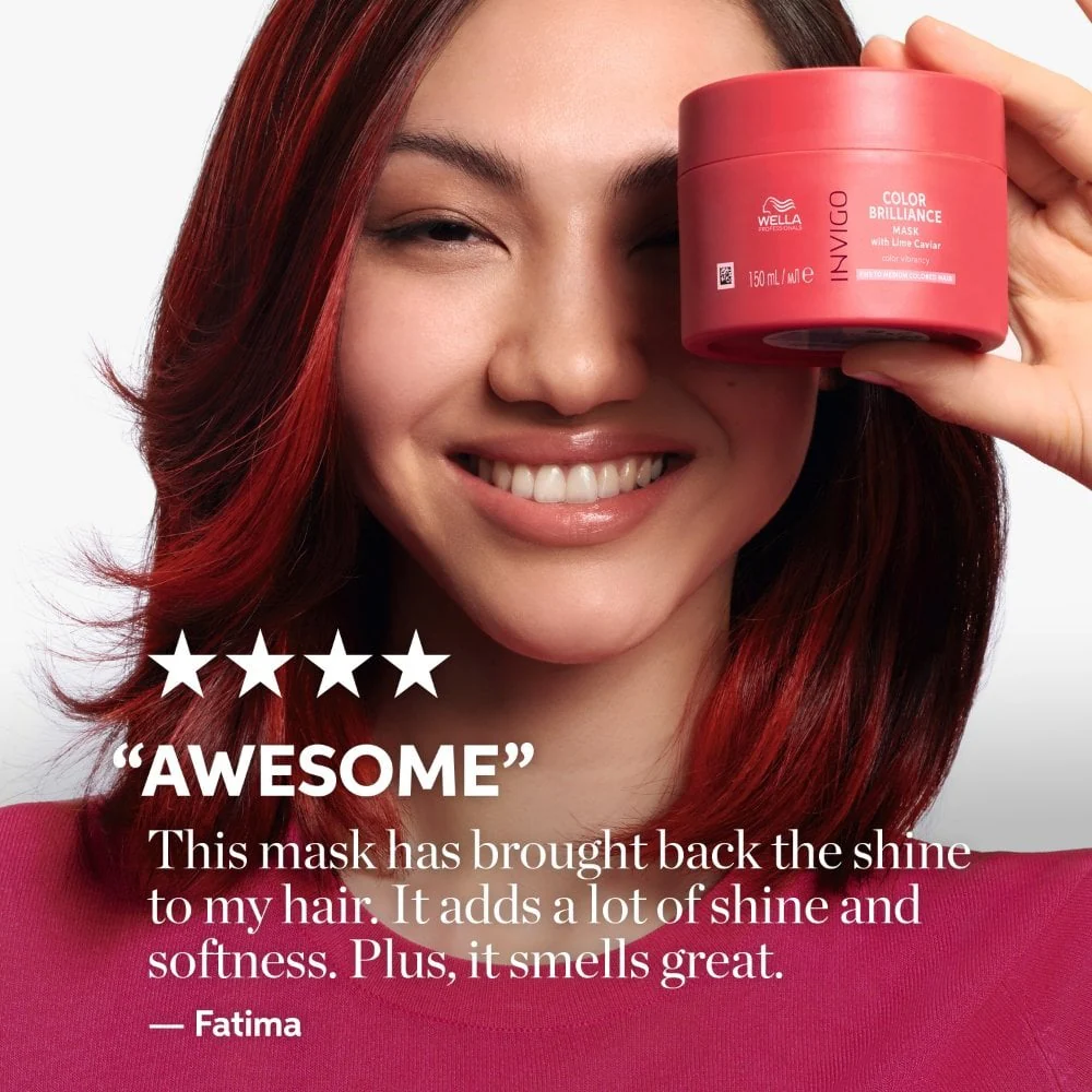 Wella Professionals Invigo Colour Brilliance Vibrant Colour Mask Fine/Normal Hair 500ml - Image 10