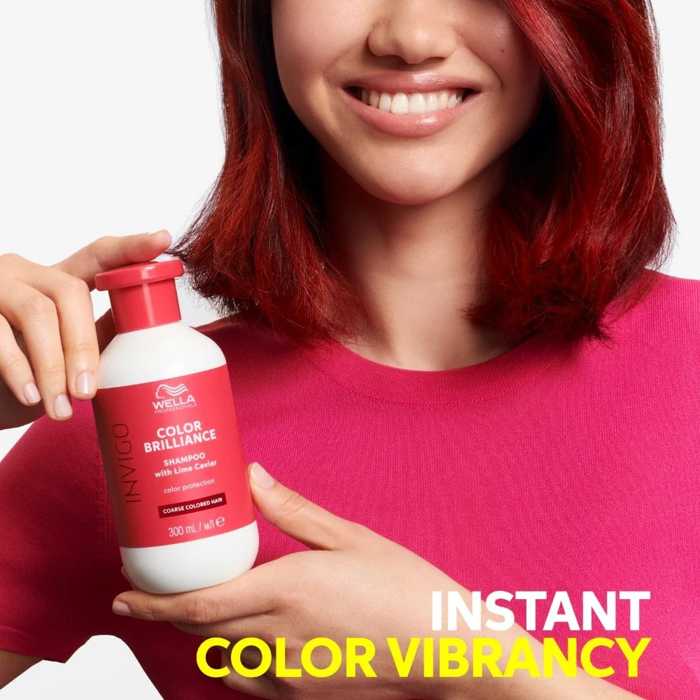 Wella Professionals Invigo Colour Brilliance Vibrant Colour Shampoo Coarse Hair 1000ml - Image 3