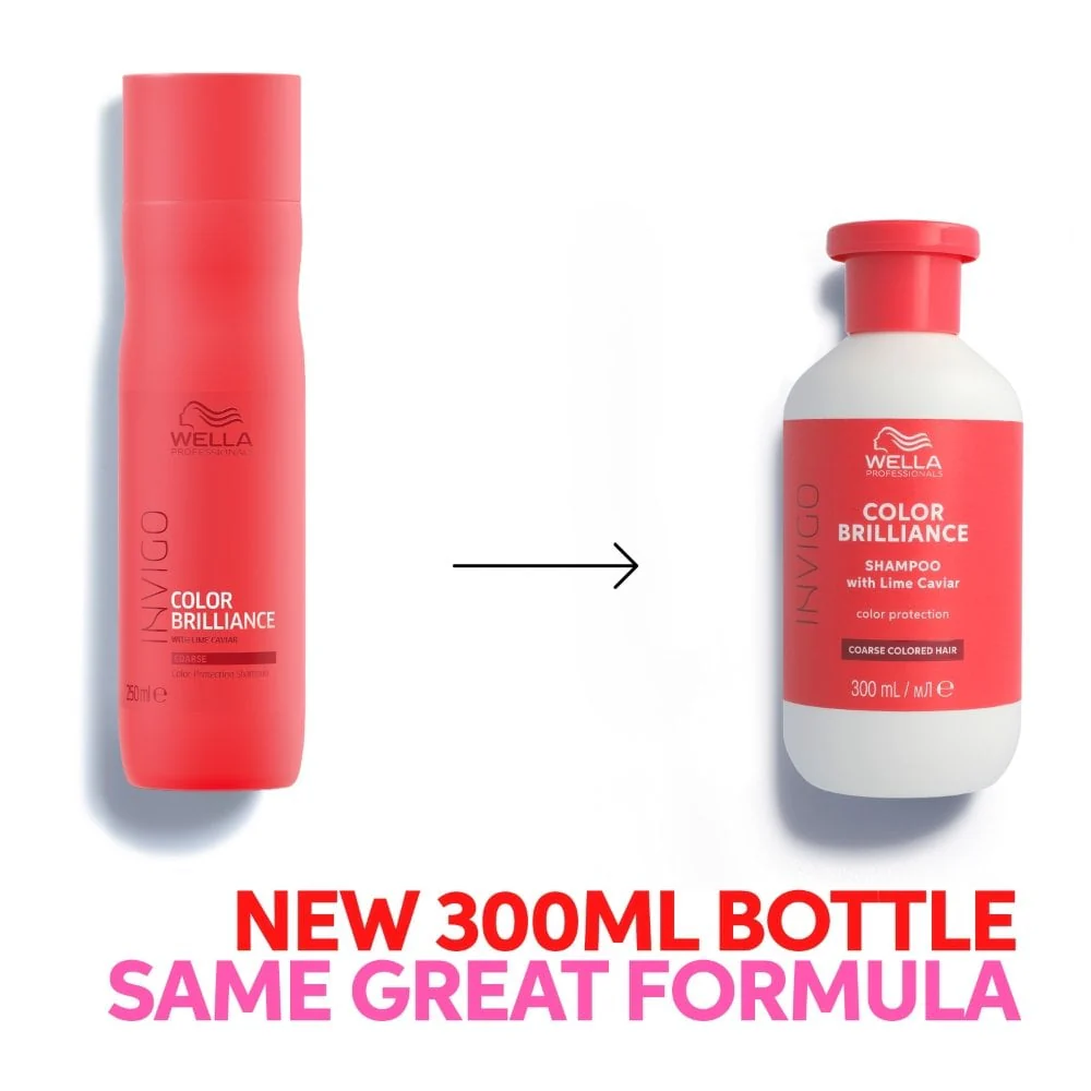 Wella Professionals Invigo Colour Brilliance Vibrant Colour Shampoo Coarse Hair 300ml - Image 3