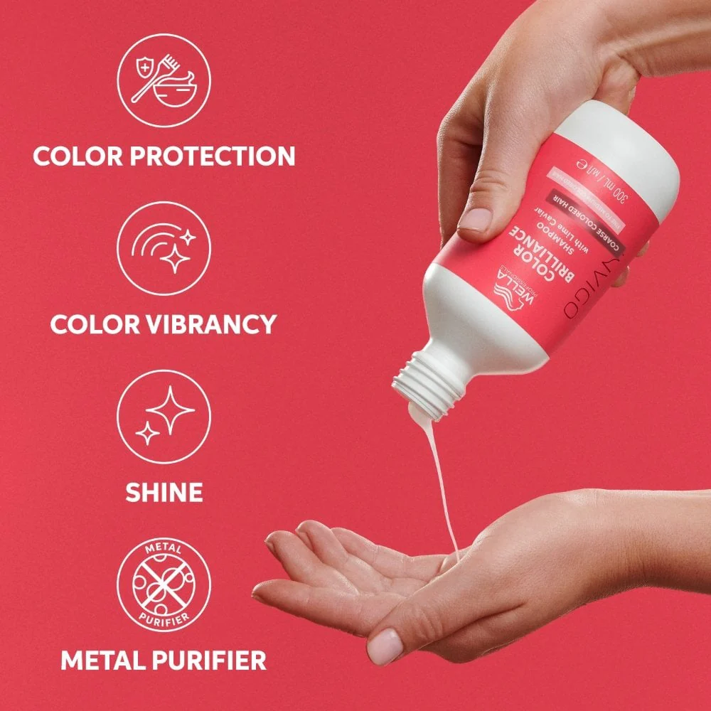 Wella Professionals Invigo Colour Brilliance Vibrant Colour Shampoo Coarse Hair 300ml - Image 5