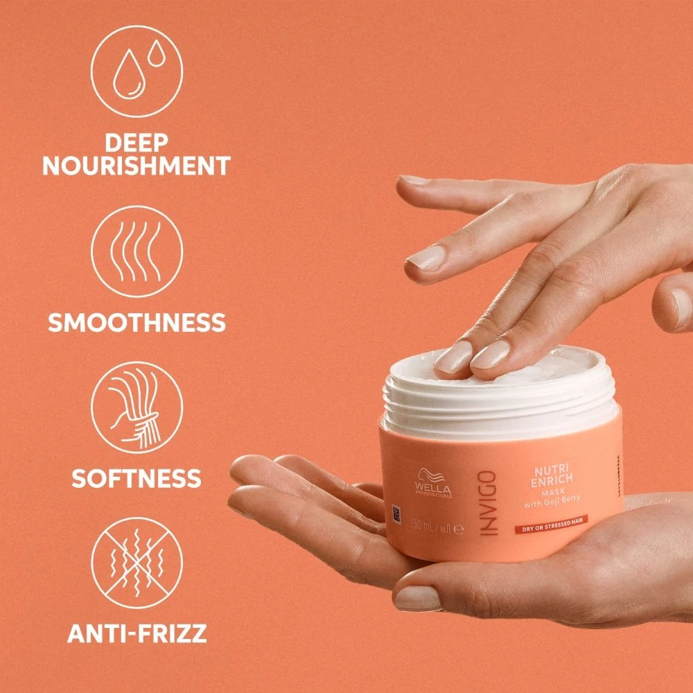 Wella Professionals Invigo Nutri-Enrich Deep Nourishing Mask 150ml - Image 5