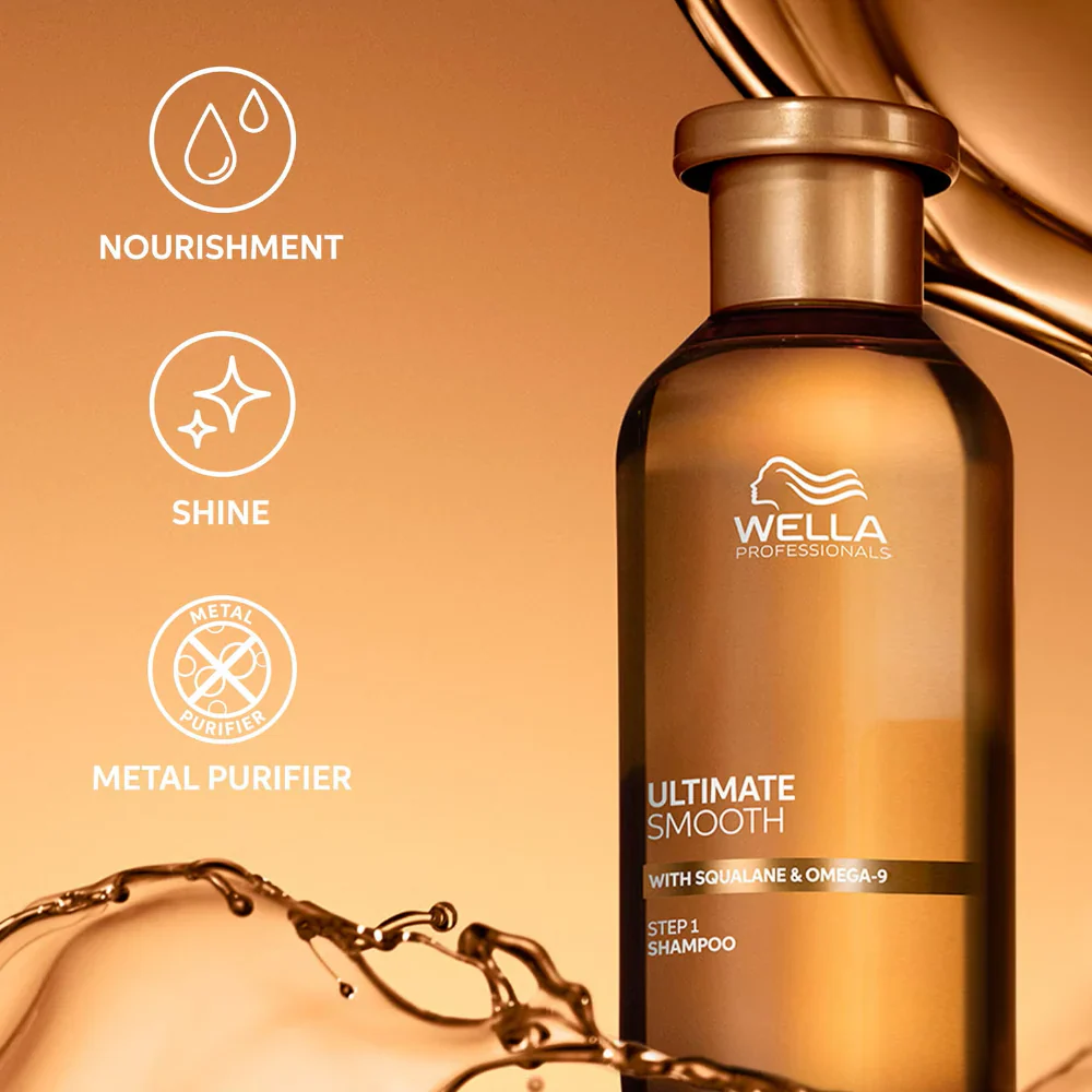 Wella Professionals Ultimate Smooth Shampoo 1000ml - Image 3