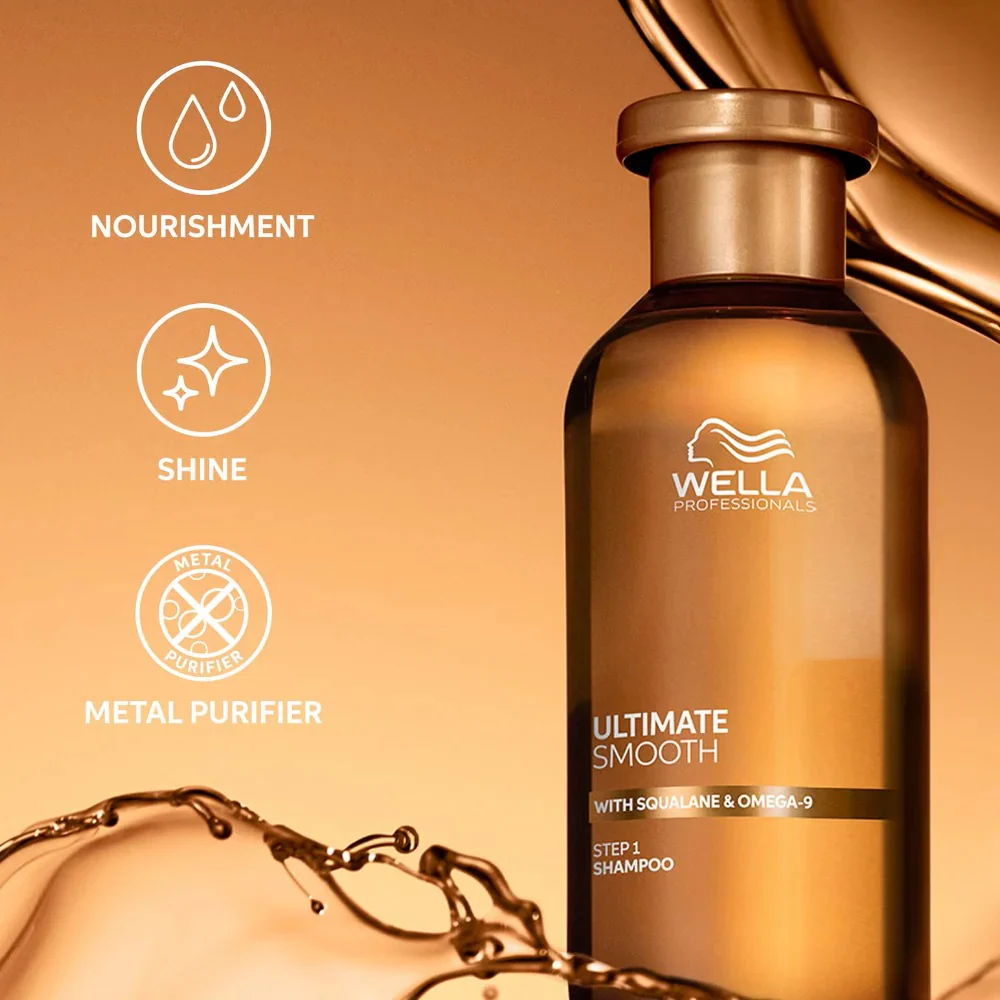 Wella Professionals Ultimate Smooth Shampoo 250ml - Image 3