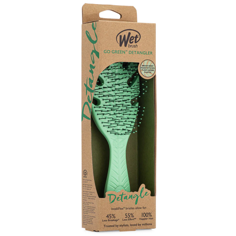 Wet Brush Go Green Detangler Brush Green - Image 4