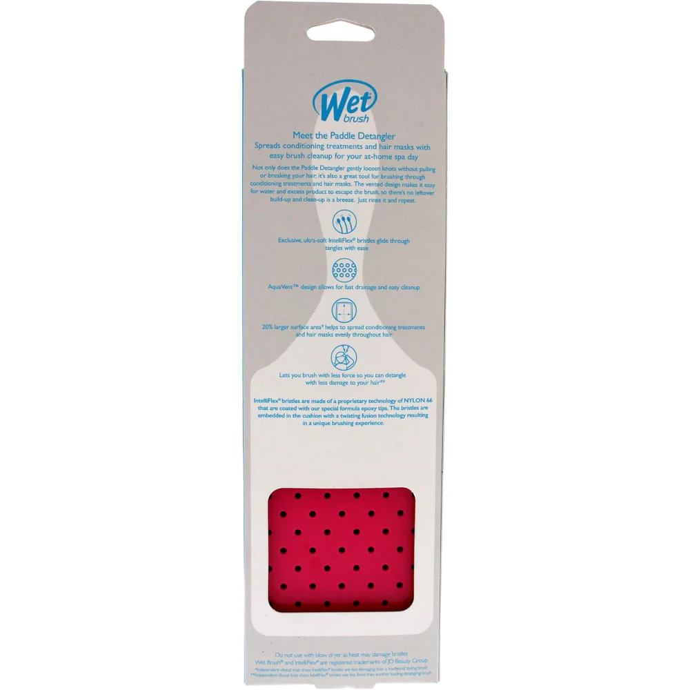 Wet Brush Paddle Detangler Brush Pink - Image 7