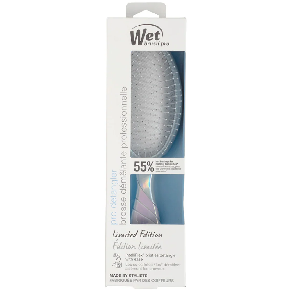 Wet Brush Pro Detangler Brush Holographic Silver - Image 3