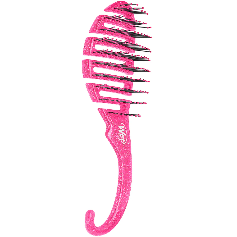 Wet Brush Shower Detangler Brush Glitter Pink - Image 3