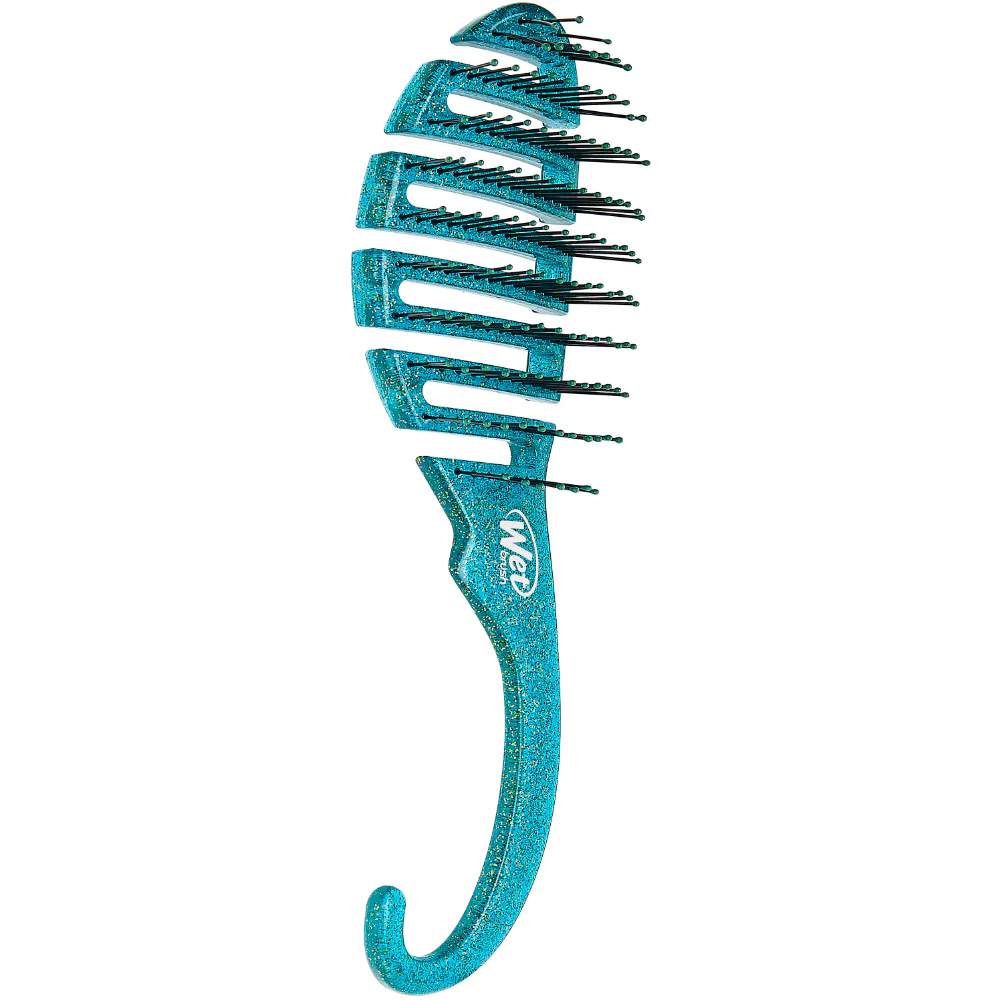Wet Brush Shower Detangler Brush Glitter Teal - Image 3