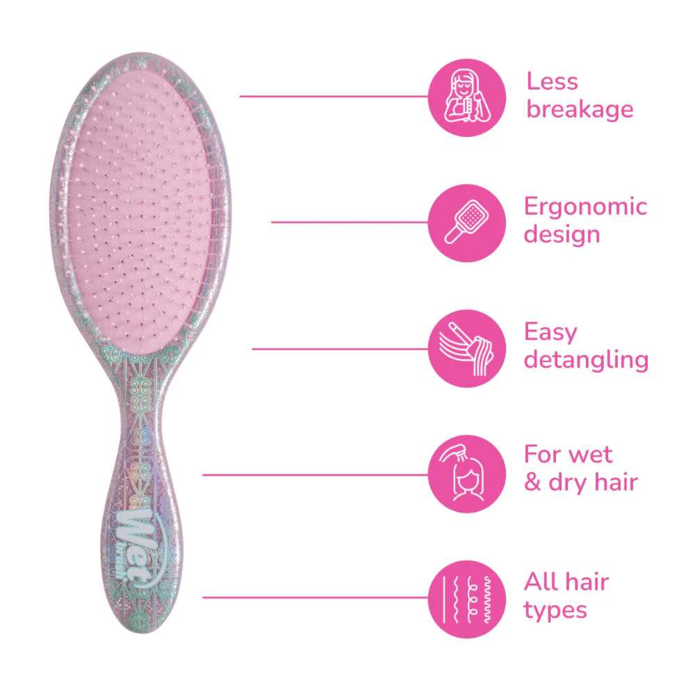 Wet Brush X Wicked Original Pro Detangler Brush True Friendship with Satin Scrunchie - Image 9