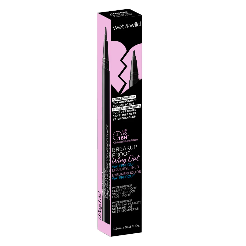 Wet N Wild Breakup Proof Wing Out Waterproof Liquid Eyeliner Ultra Black 0.9ml - Image 2