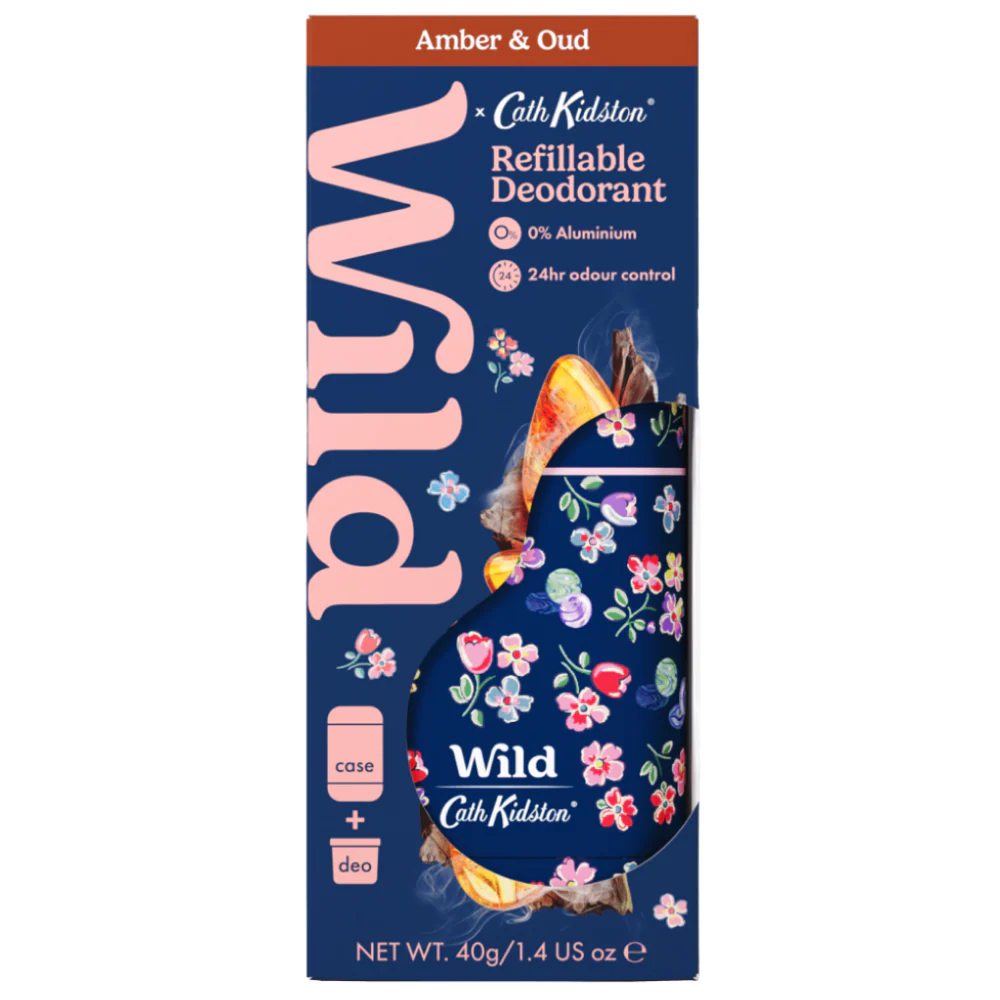 Wild Cath Kidston Marble Ditsy Case + Amber & Oud Deodorant Roll-On Starter Pack - Image 2