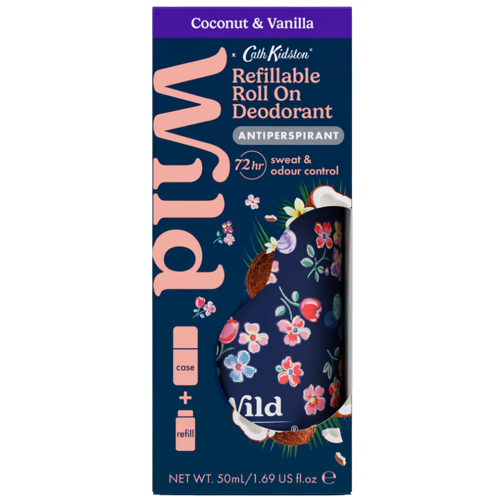 Wild Cath Kidston Marble Ditsy Case + Coconut & Vanilla Antiperspirant Deodorant Roll-On Starter Pack - Image 2