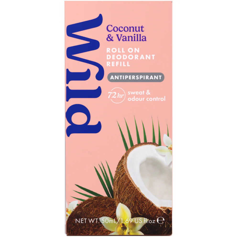 Wild Coconut & Vanilla Antiperspirant Deodorant Roll-On Refill 50ml - Image 2