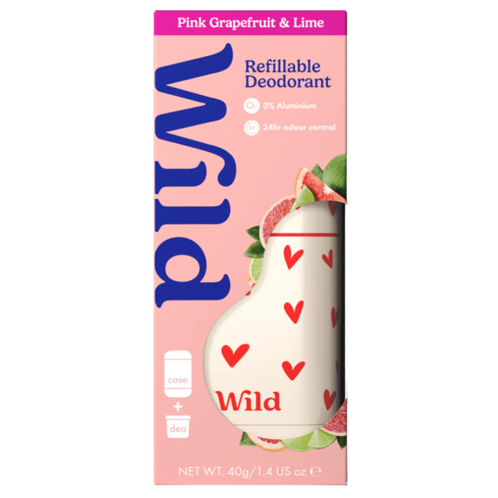 Wild Love Heart Case + Pink Grapefruit & Lime Deodorant Roll-On Starter Pack - Image 2