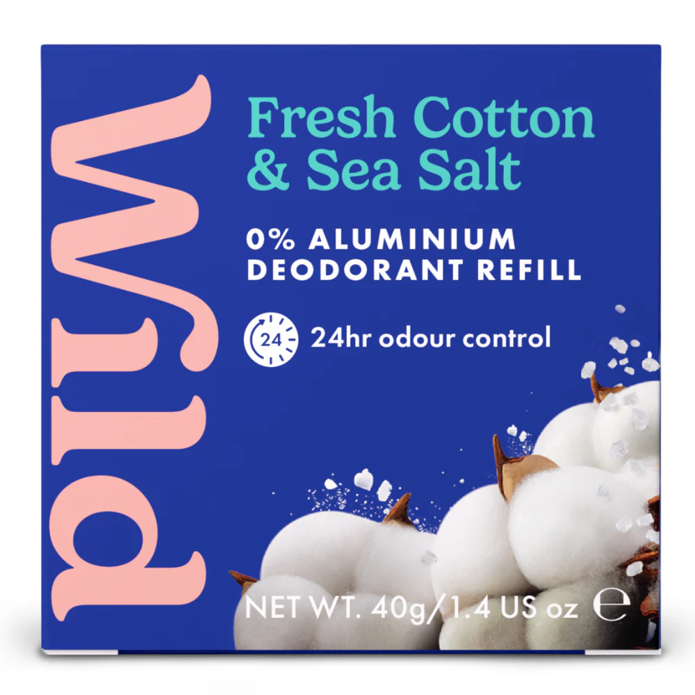 Wild Men's Cotton & Sea Salt Deodorant Refill 40g - Image 2