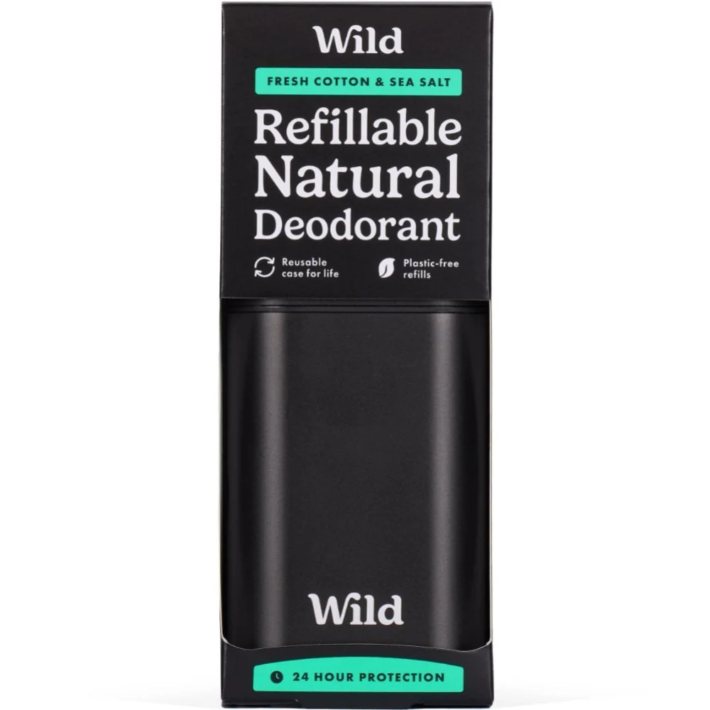 Wild Men's Cotton & Sea Salt Deodorant Starter Pack - Image 2