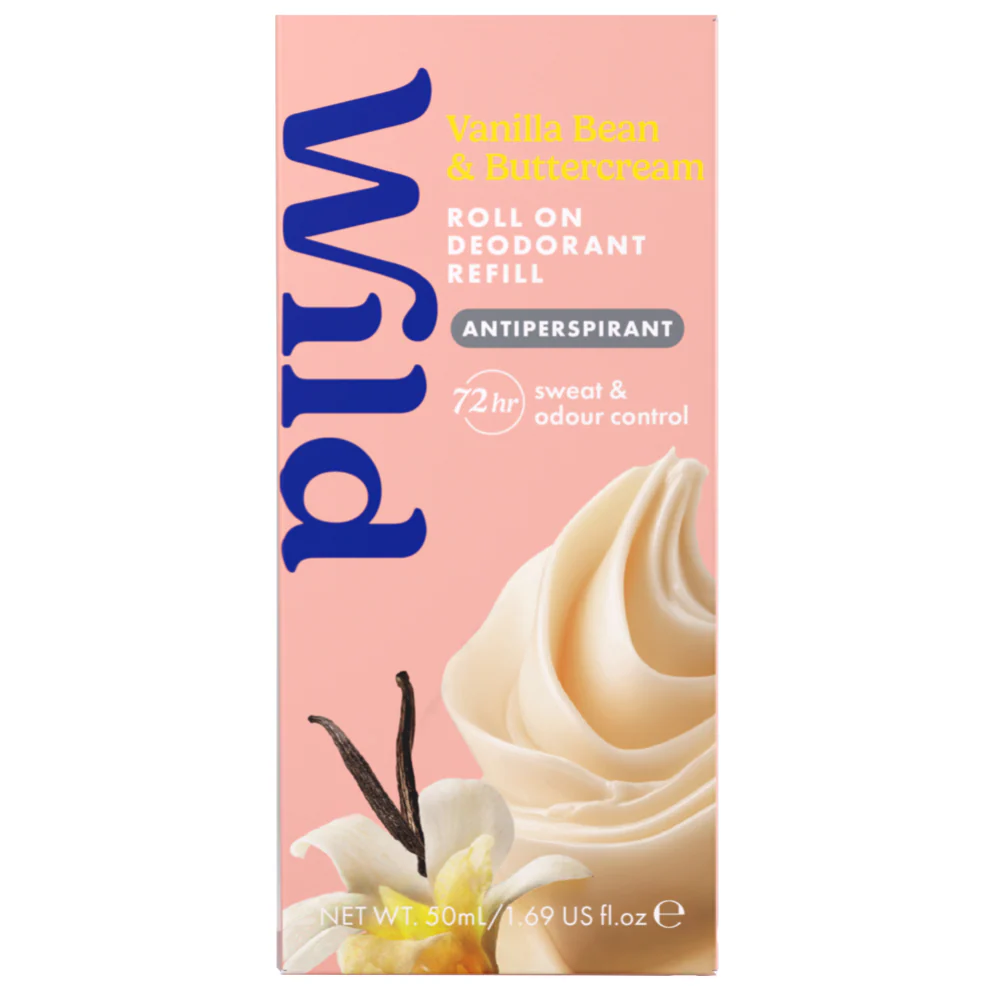 Wild Vanilla Bean & Buttercream Antiperspirant Deodorant Roll-On Refill 50ml - Image 2