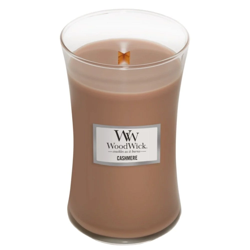 WoodWick Cashmere Large Hourglass Jar Candle - Image 2
