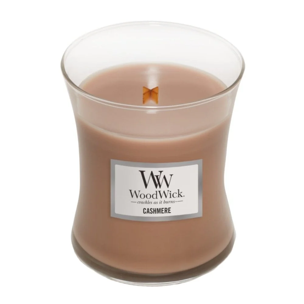 WoodWick Cashmere Medium Hourglass Jar Candle - Image 2