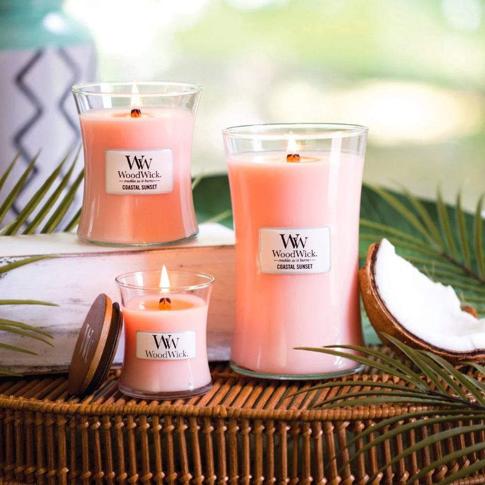 WoodWick Coastal Sunset Large Hourglass Jar Candle - Image 3
