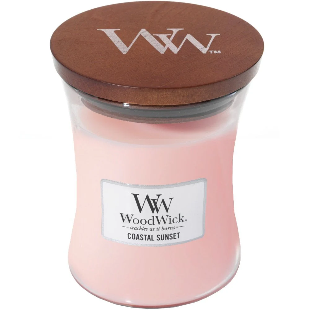WoodWick Coastal Sunset Medium Hourglass Jar Candle - Image 2