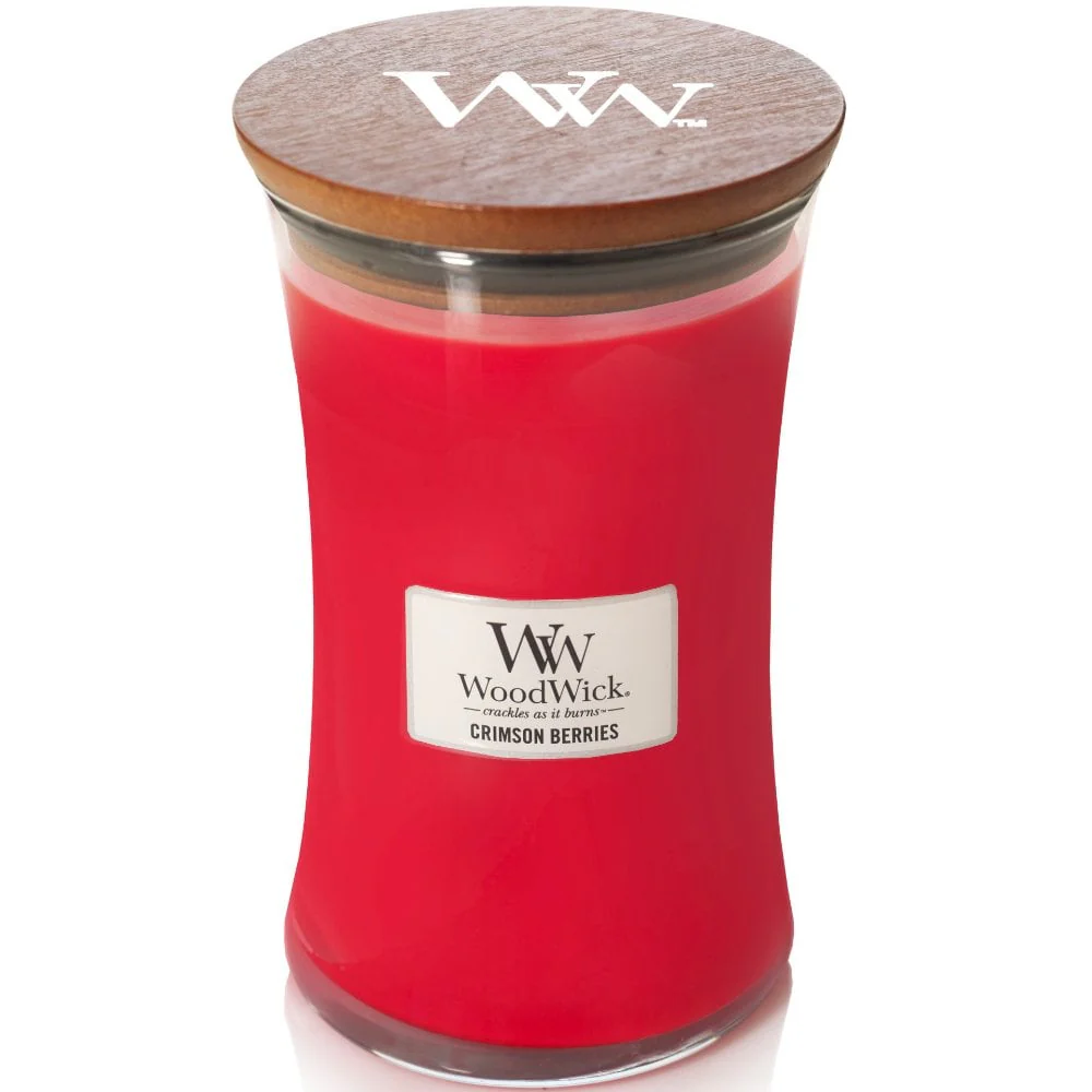WoodWick Crimson Berries Large Hourglass Jar Candle - Image 2