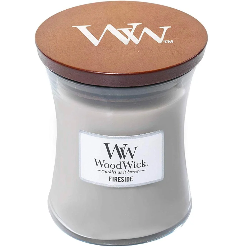 WoodWick Fireside Medium Hourglass Jar Candle - Image 2