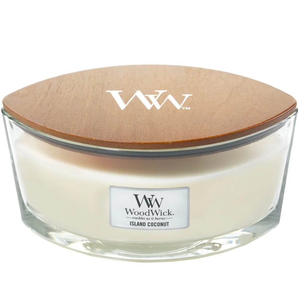 WoodWick Island Coconut Ellipse Jar Candle - Image 2