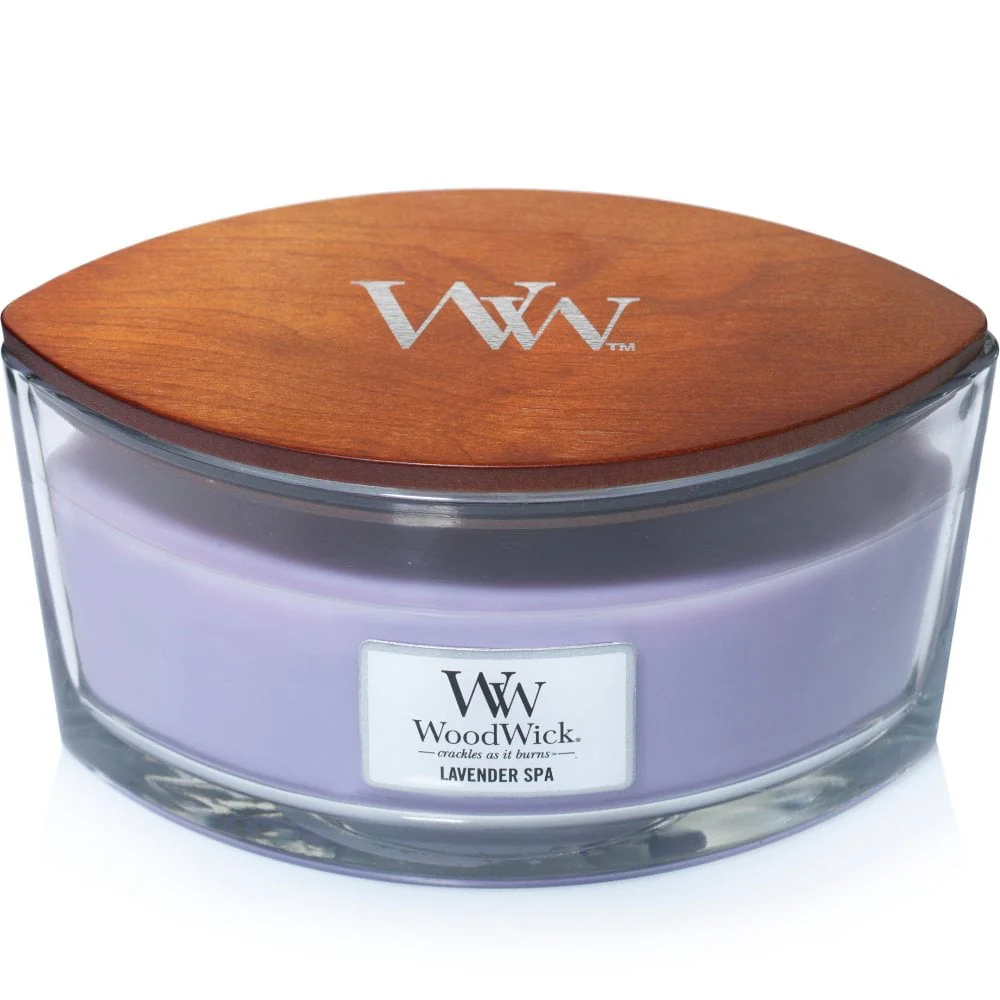 WoodWick Lavender Spa Ellipse Jar Candle - Image 2
