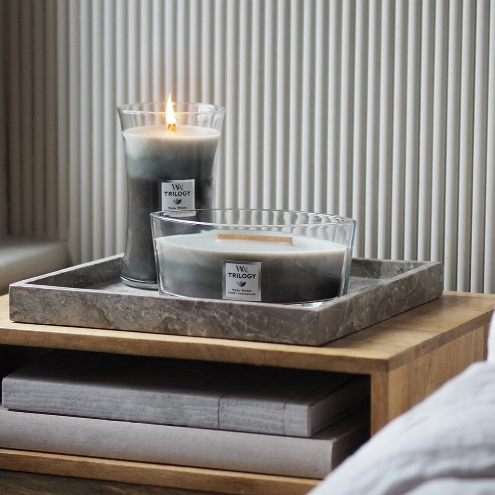 WoodWick Trilogy Warm Woods Ellipse Jar Candle - Image 2