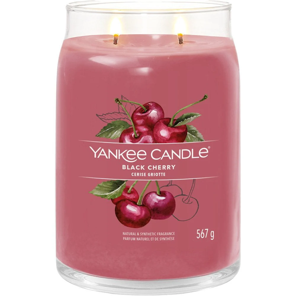 Yankee Candle Black Cherry Large Signature Jar Candle - Image 2