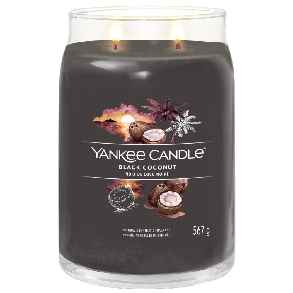 Yankee Candle Black Coconut Large Signature Jar Candle - Image 2