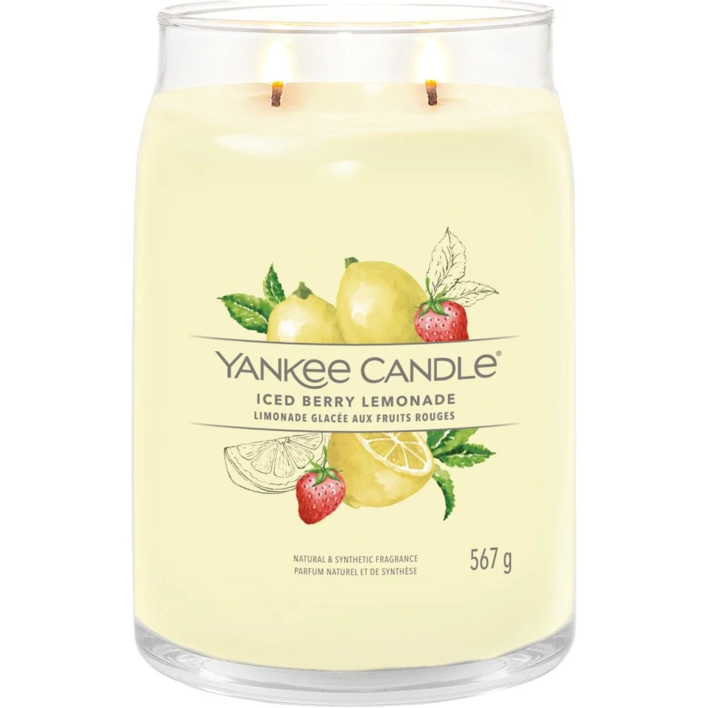 Yankee Candle Iced Berry Lemonade Large Signature Jar Candle - Image 2