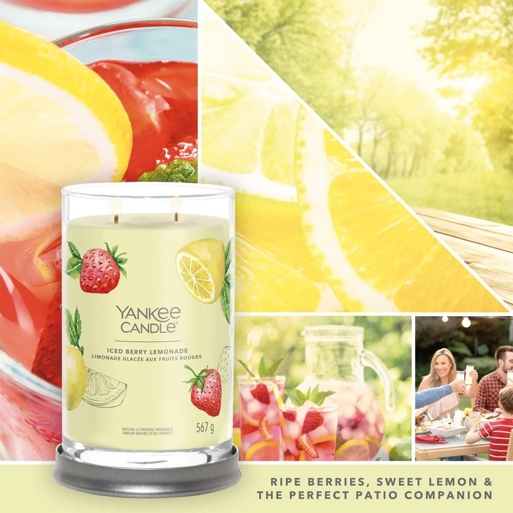 Yankee Candle Iced Berry Lemonade Large Signature Tumbler Jar Candle - Image 3