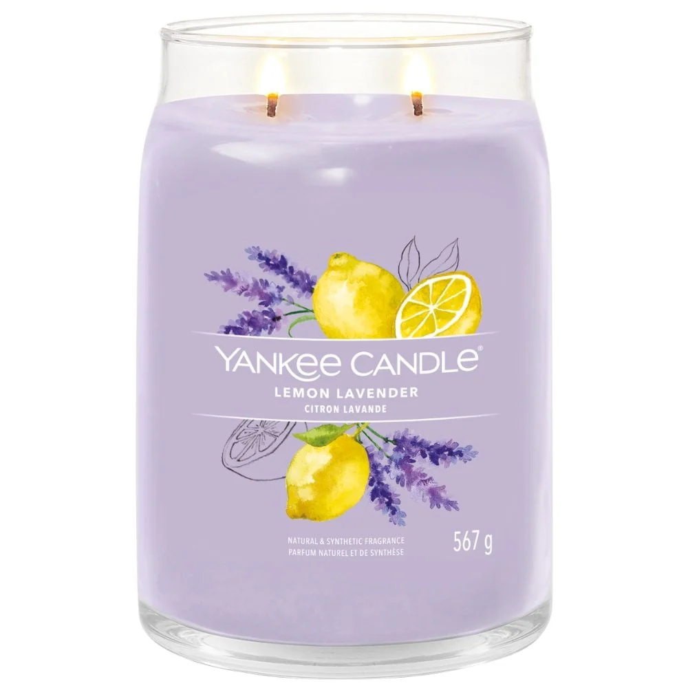 Yankee Candle Lemon Lavender Large Signature Jar Candle - Image 2
