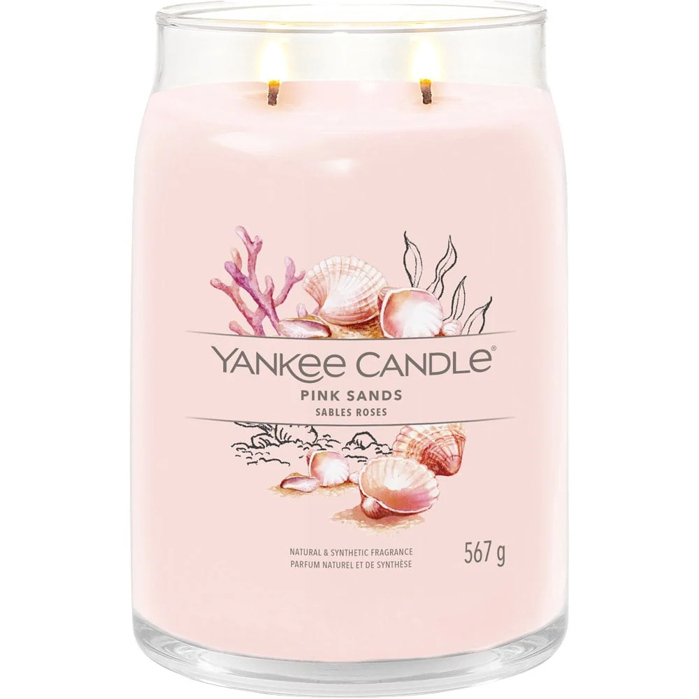Yankee Candle Pink Sands Large Signature Jar Candle - Image 2