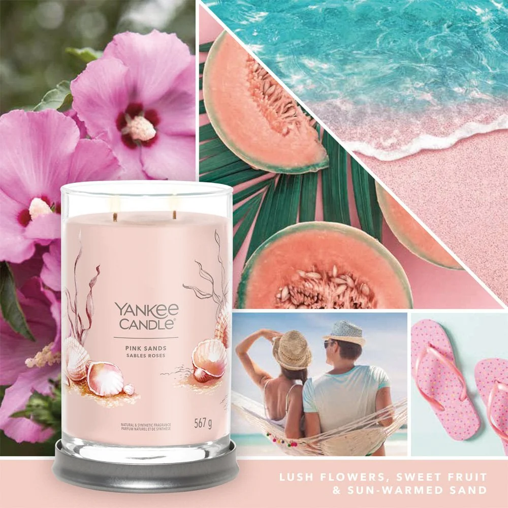 Yankee Candle Pink Sands Large Signature Tumbler Jar Candle - Image 3