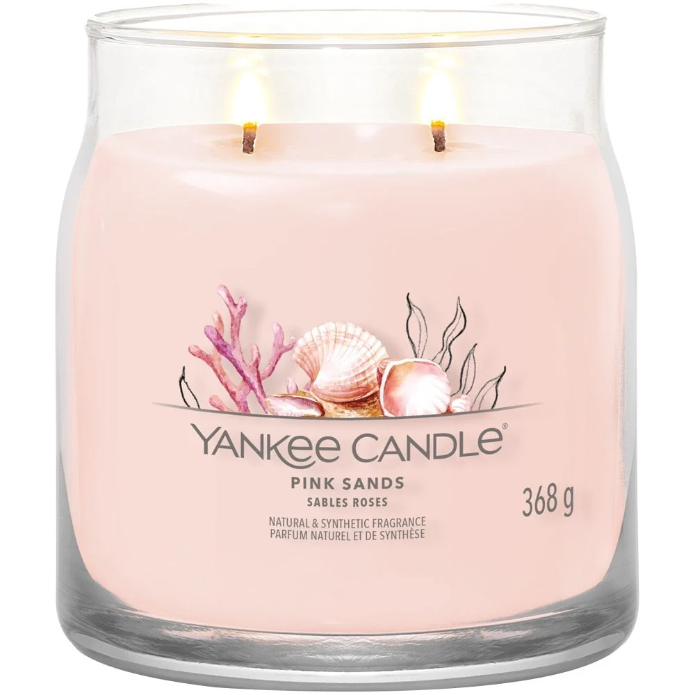 Yankee Candle Pink Sands Medium Signature Jar Candle - Image 2