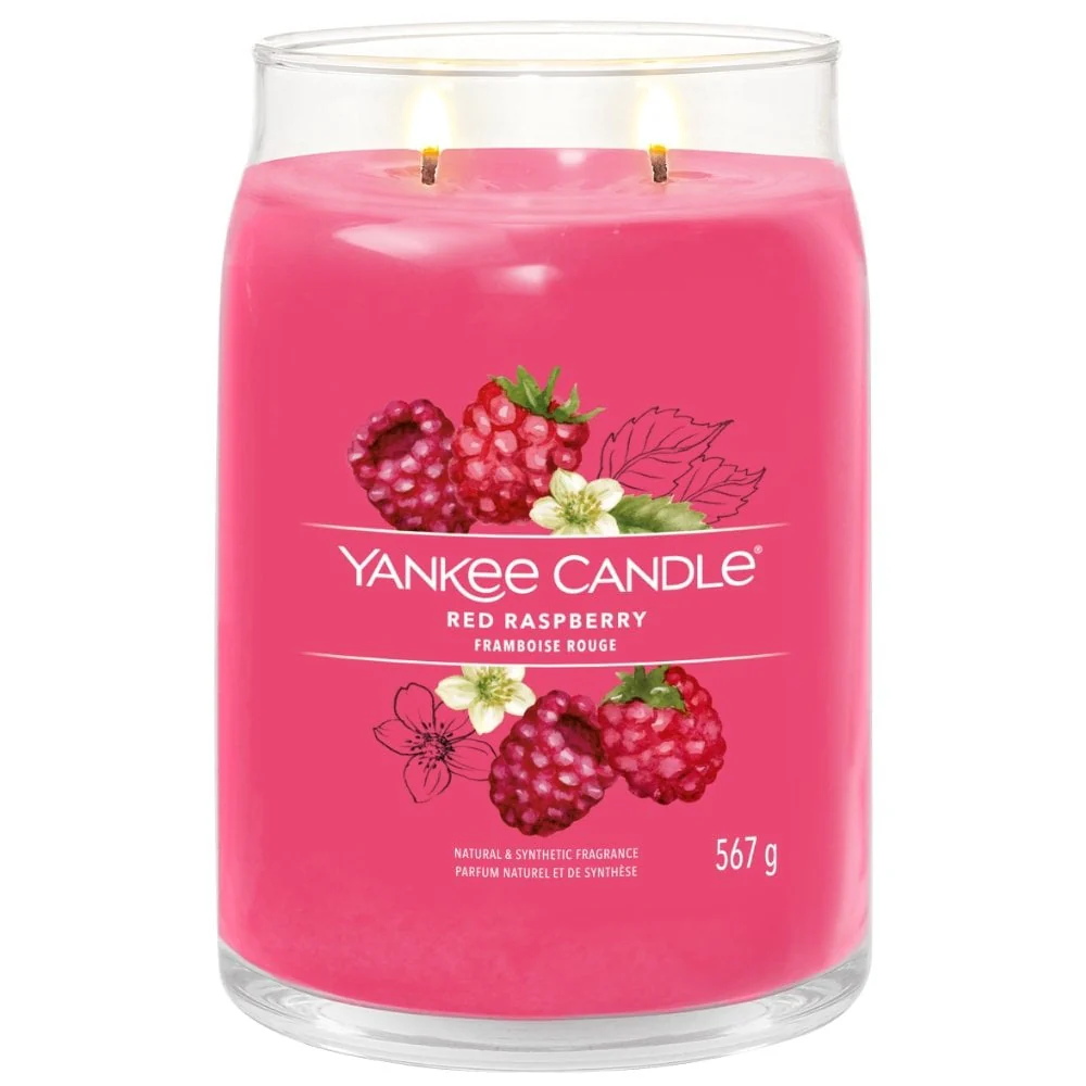 Yankee Candle Red Raspberry Large Signature Jar Candle - Image 2