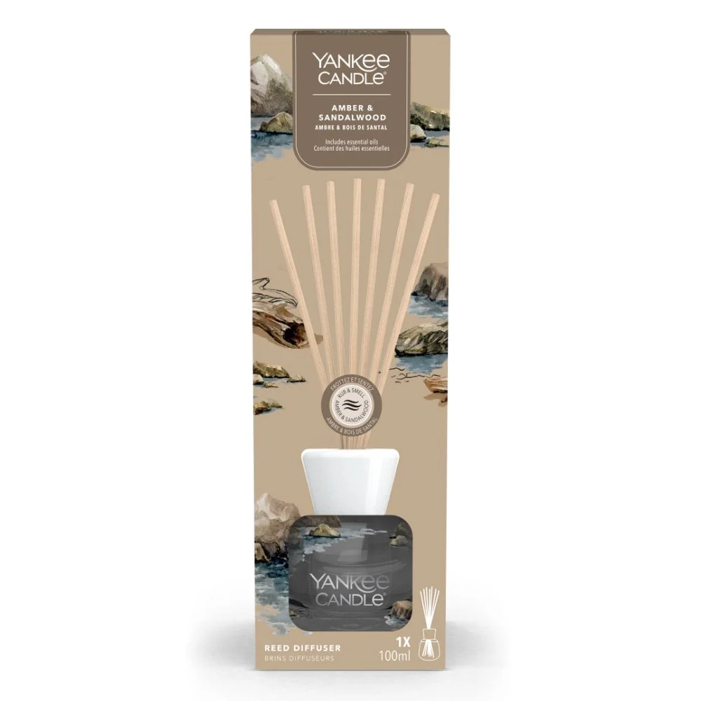 Yankee Candle Signature Reed Diffuser Amber & Sandalwood 100ml - Image 2